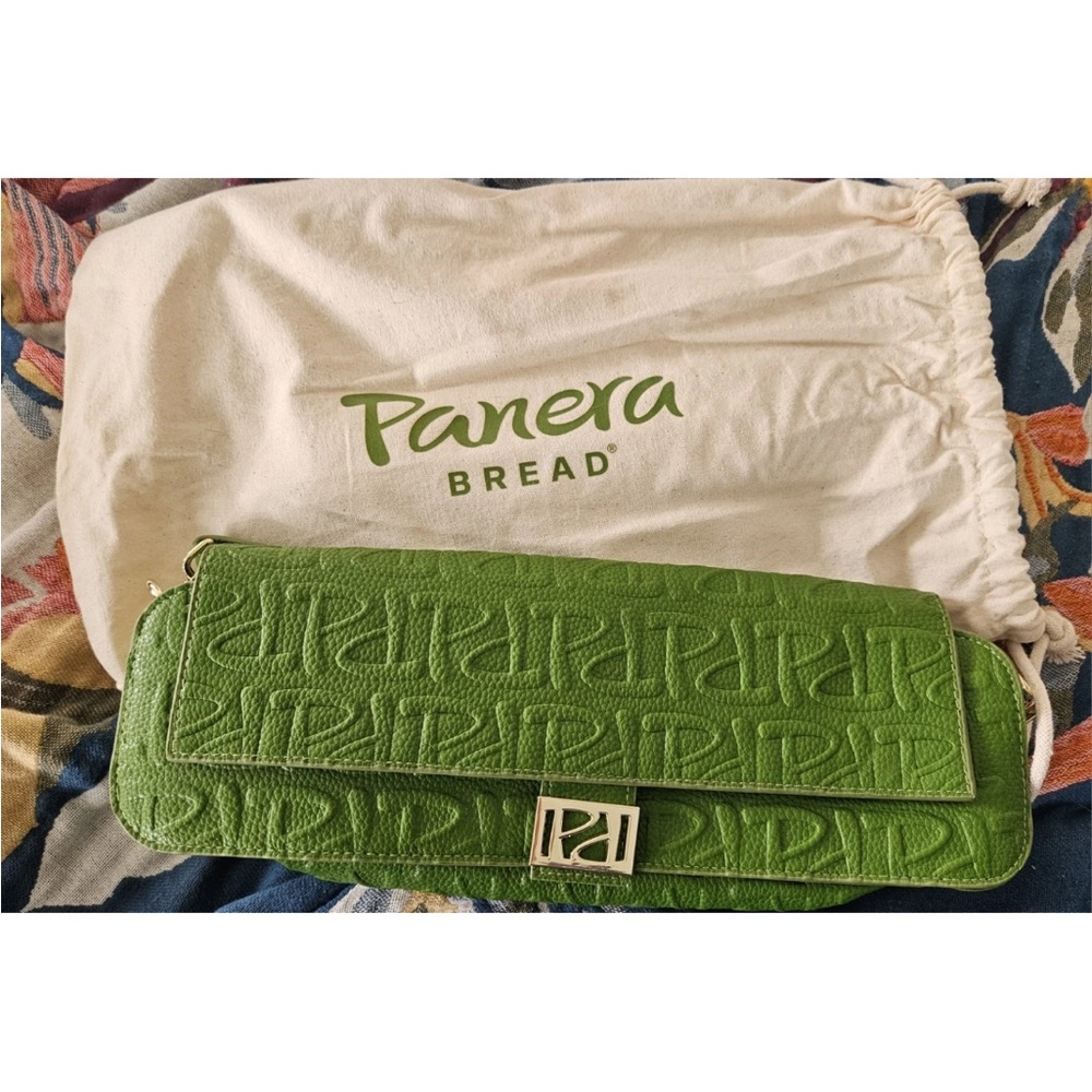 Panera Bread Viral Green BAGuette Handbag Purse     ⭐️Limited Edition⭐️
